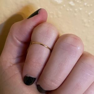 Catbird Mignon Memory Ring Yellow Gold Size 3.5